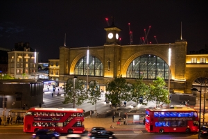 Gare St. Pancras en nocturne